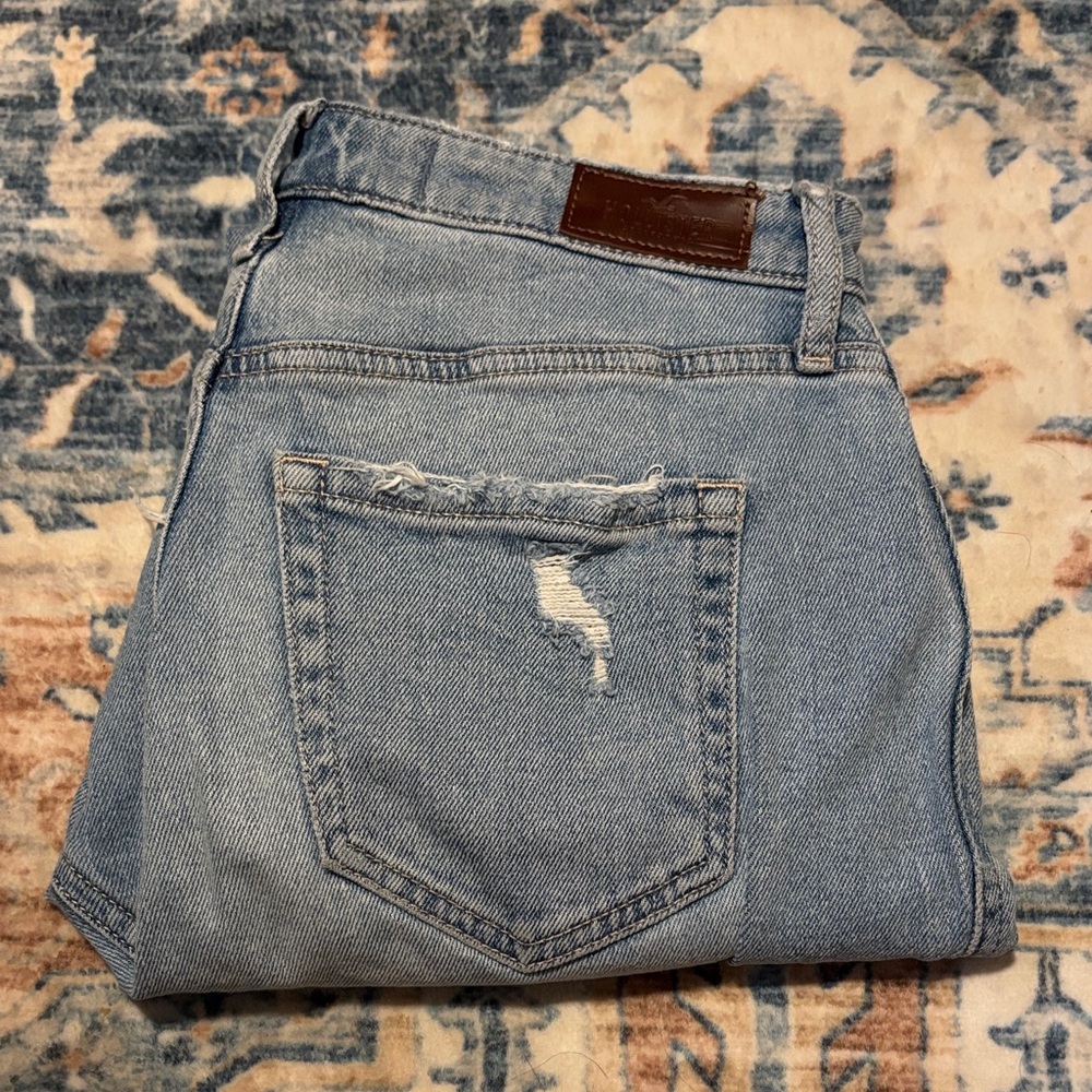 Hollister Light Blue Distressed Jeans